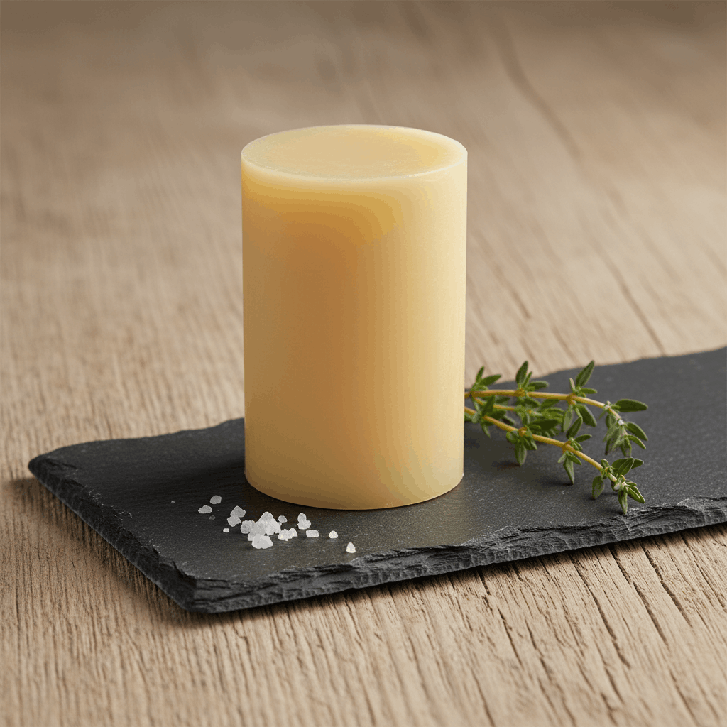 Savon lait de chèvre forme bûchette fromage 100gr Ile de Ré