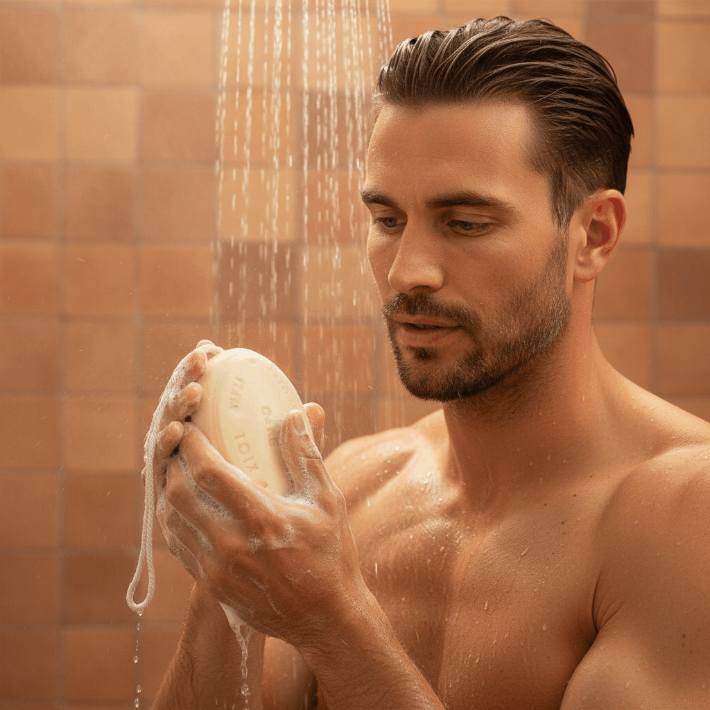 Savon ficelle mousse douche homme Ile de Ré