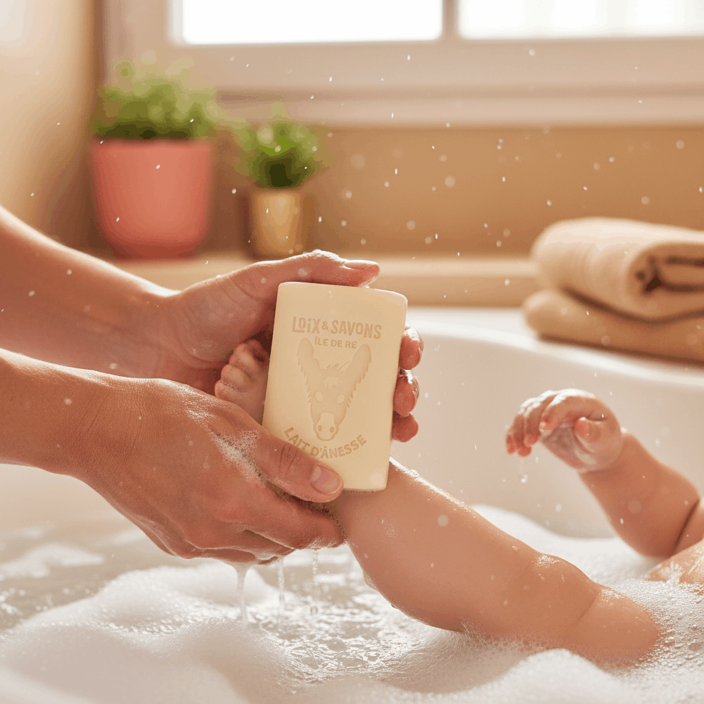 Savon ile de Ré Lait d'anesse Soin Bébé et Maman Hygiène Douce