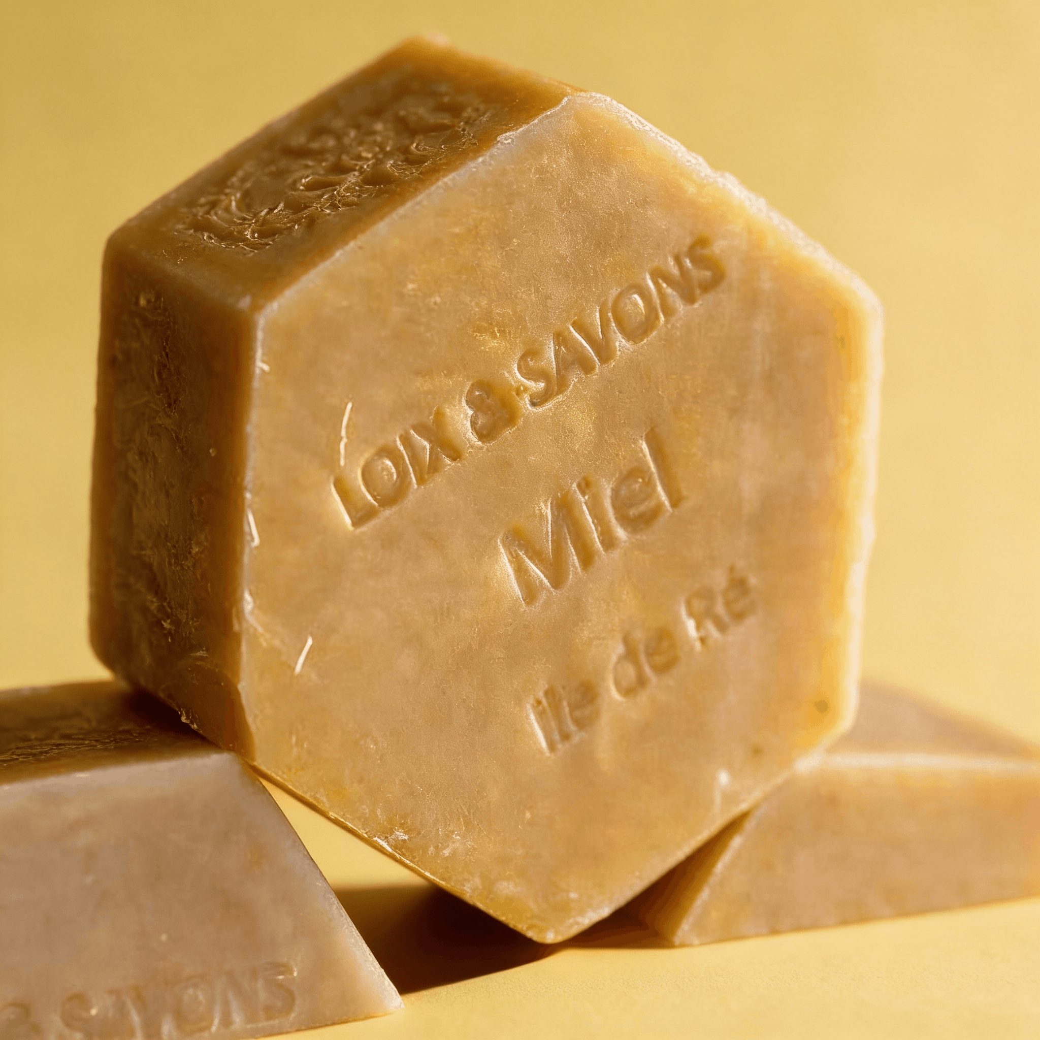 savon au miel hexagonal 100 g loix et savons