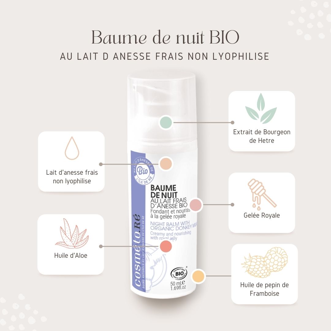 baume de nuit lait d'anesse