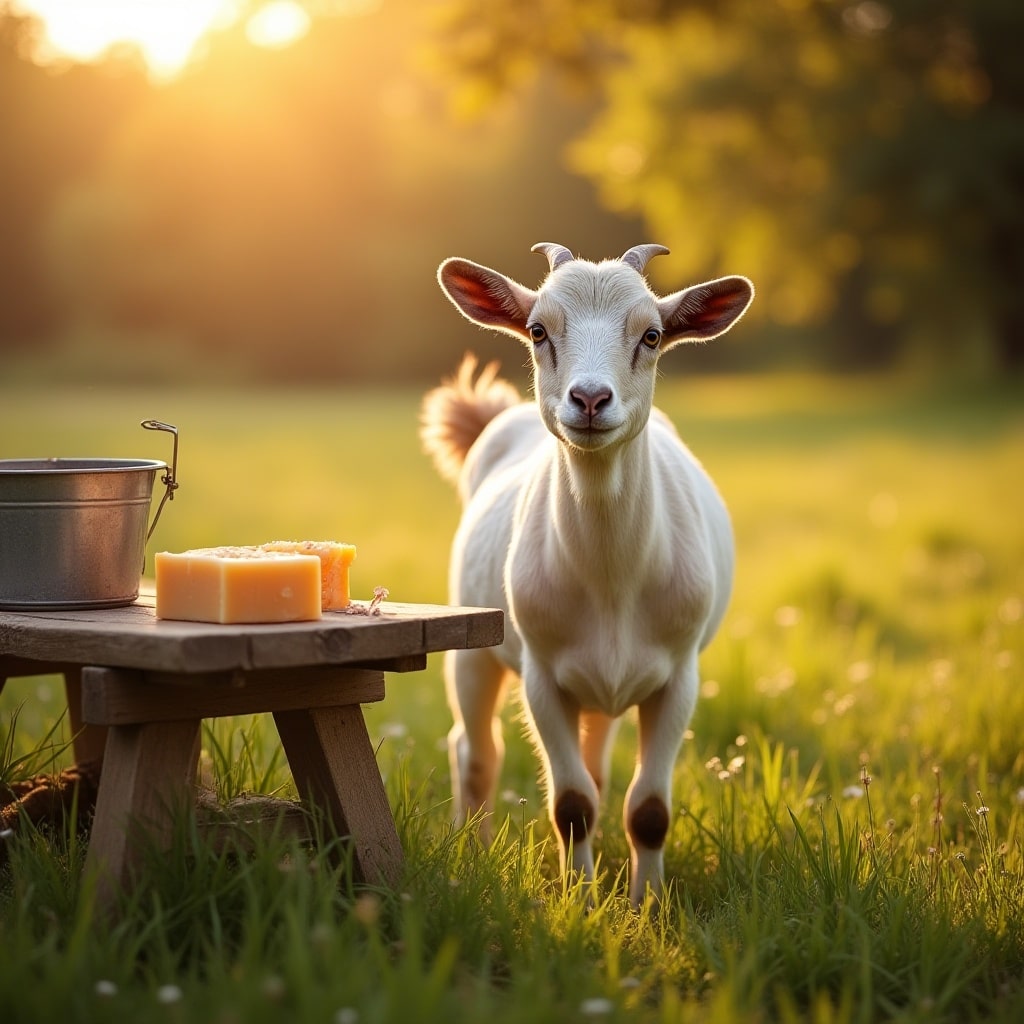Le lait de chèvre frais, l'ingrédient secret de nos savons.