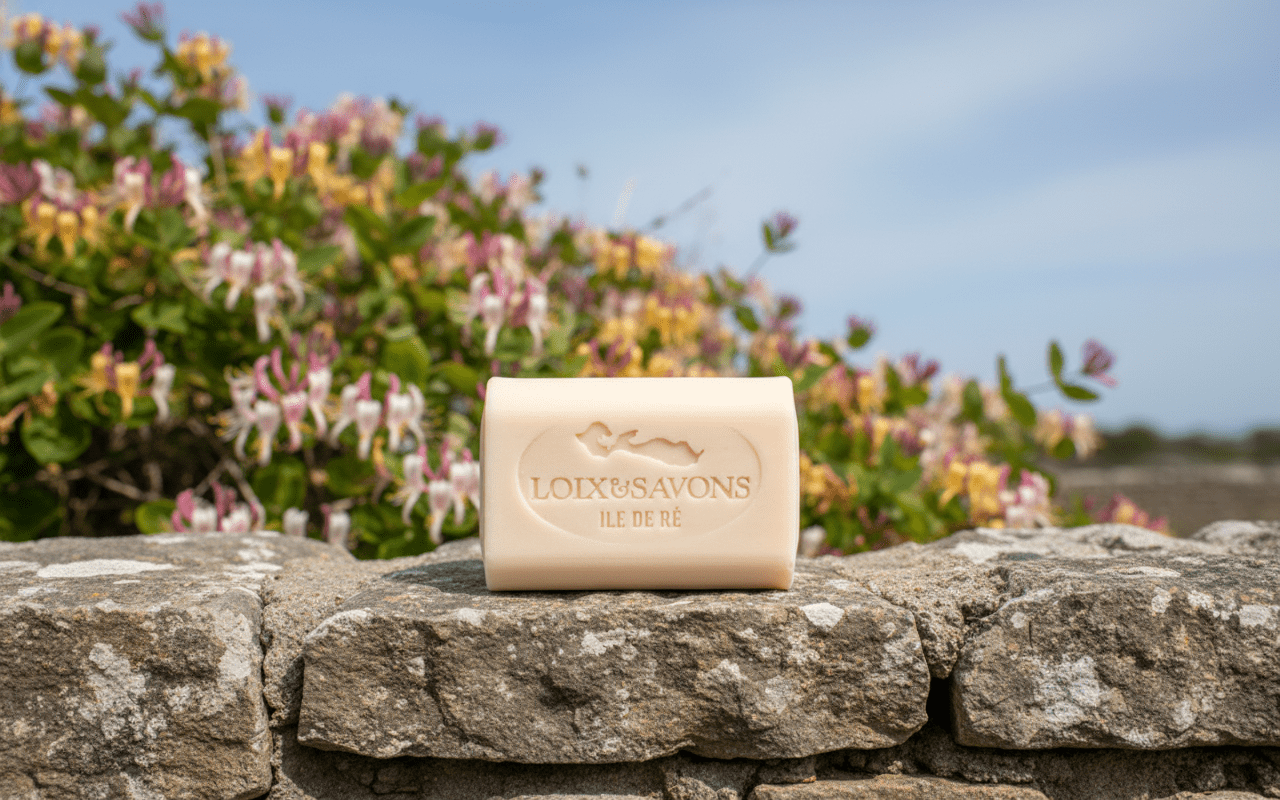 Savon artisanal surgras 100g au parfum de chevrefeuille