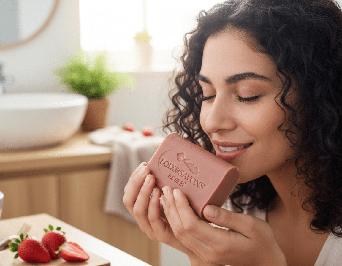 Savon doux pour les mains et le corps parfum fruits rouges