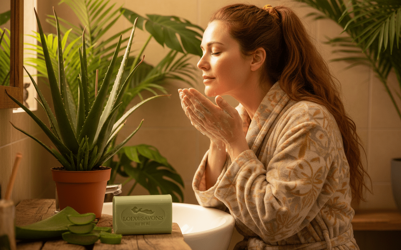 Savon doux pour le visage et le corps fabriqué sur l'Île de Ré