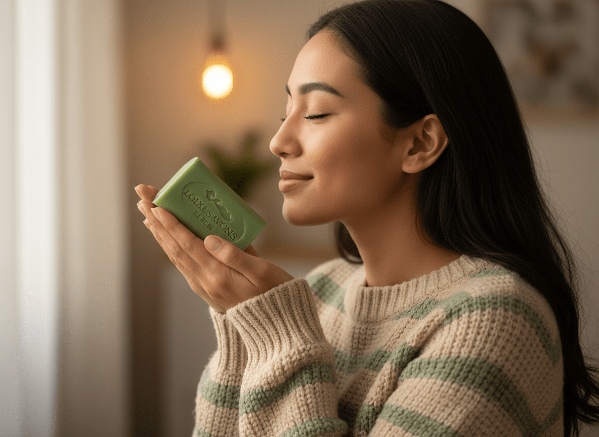 Idée cadeau fête des pères : savon artisanal solide vétiver