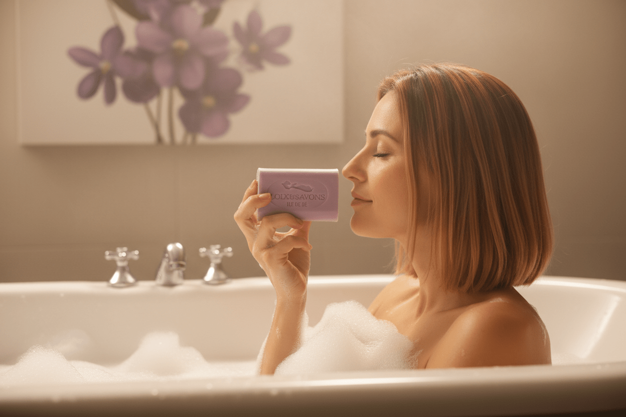 Savon artisanal senteur florale bonbon d'antan