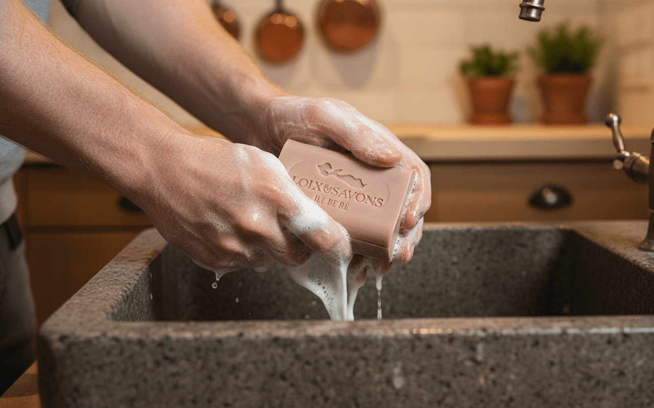 mousse-savon-artisanal-mains-homme