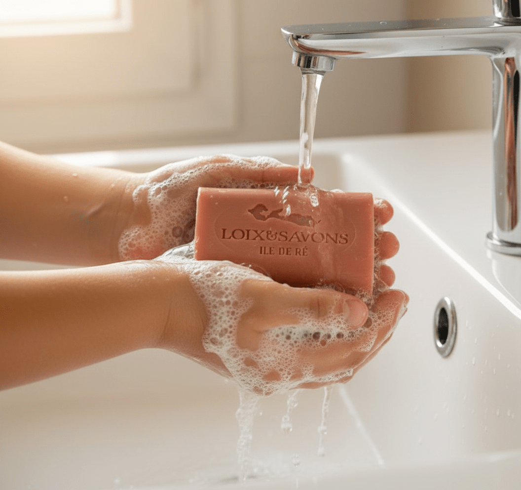 Soin surgras gourmand au karité parfum fraise de l'Île de Ré