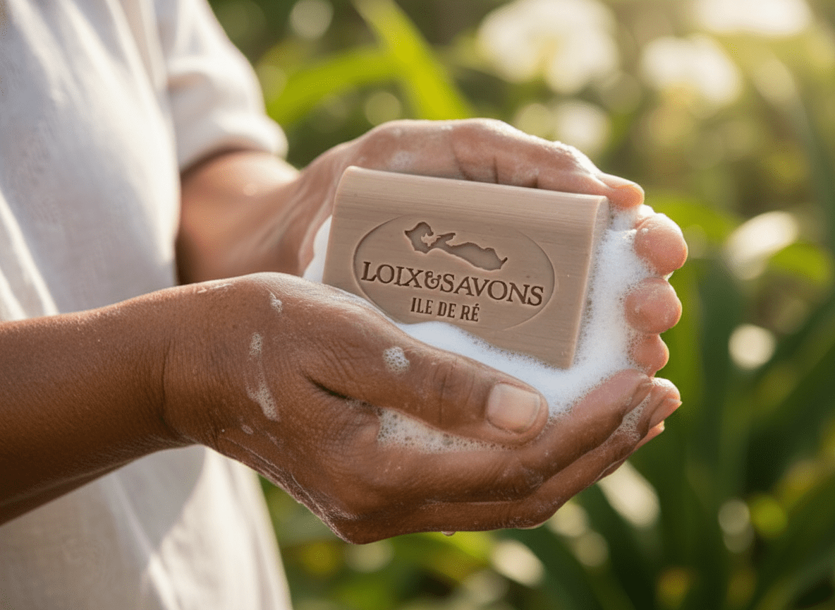 Mousse onctueuse du savon au Monoï