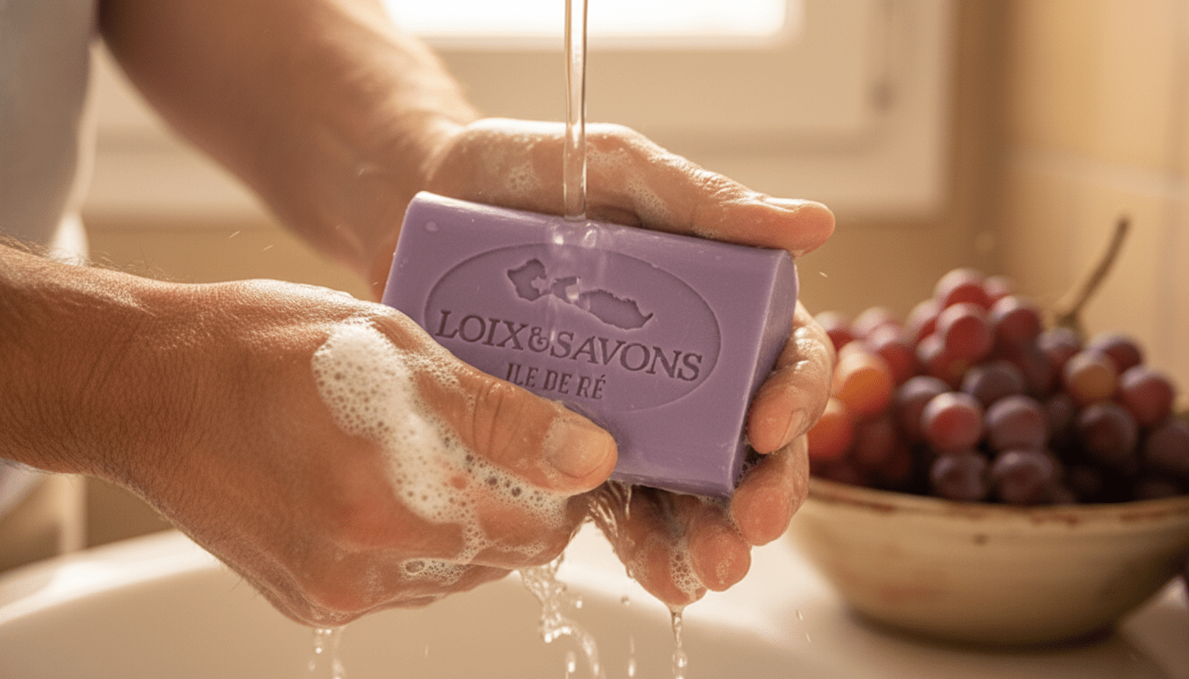 Savon doux pour les mains et le corps parfum vigne