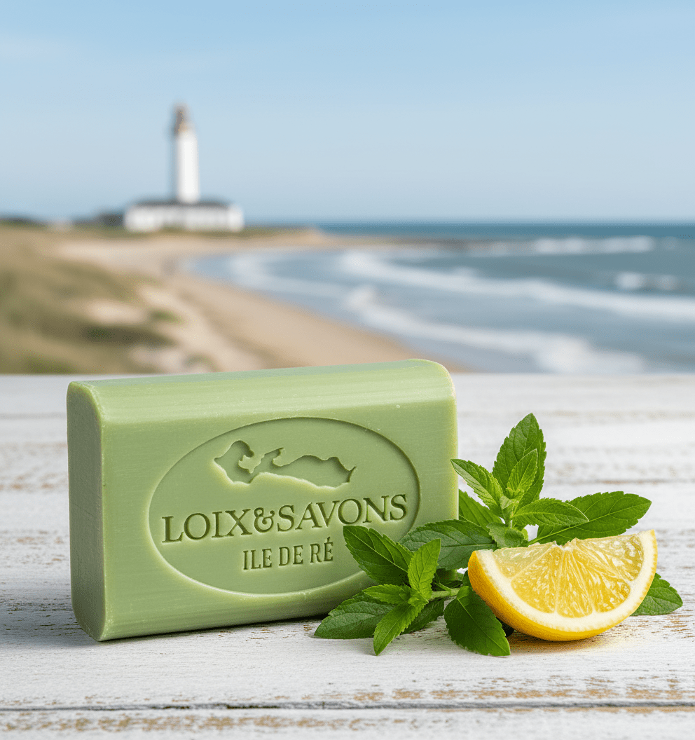 Savon artisanal surgras parfum verveine citronnée fraîche