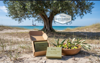 Savon authentique à l'huile d'olive pour la peau