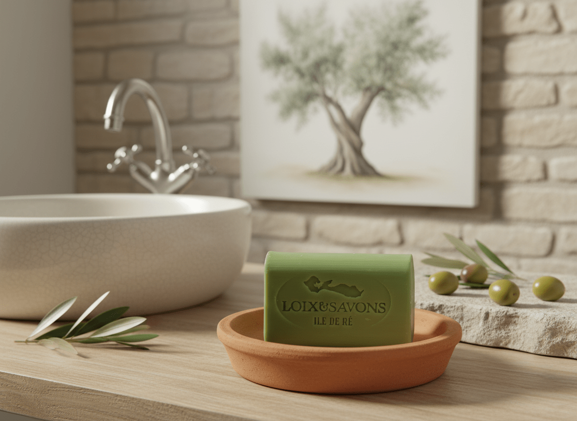 Savon doux souvenir de vacances fabriqué sur l'Île de Ré