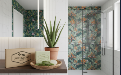 Savon artisanal 100g à l'aloe vera apaisant