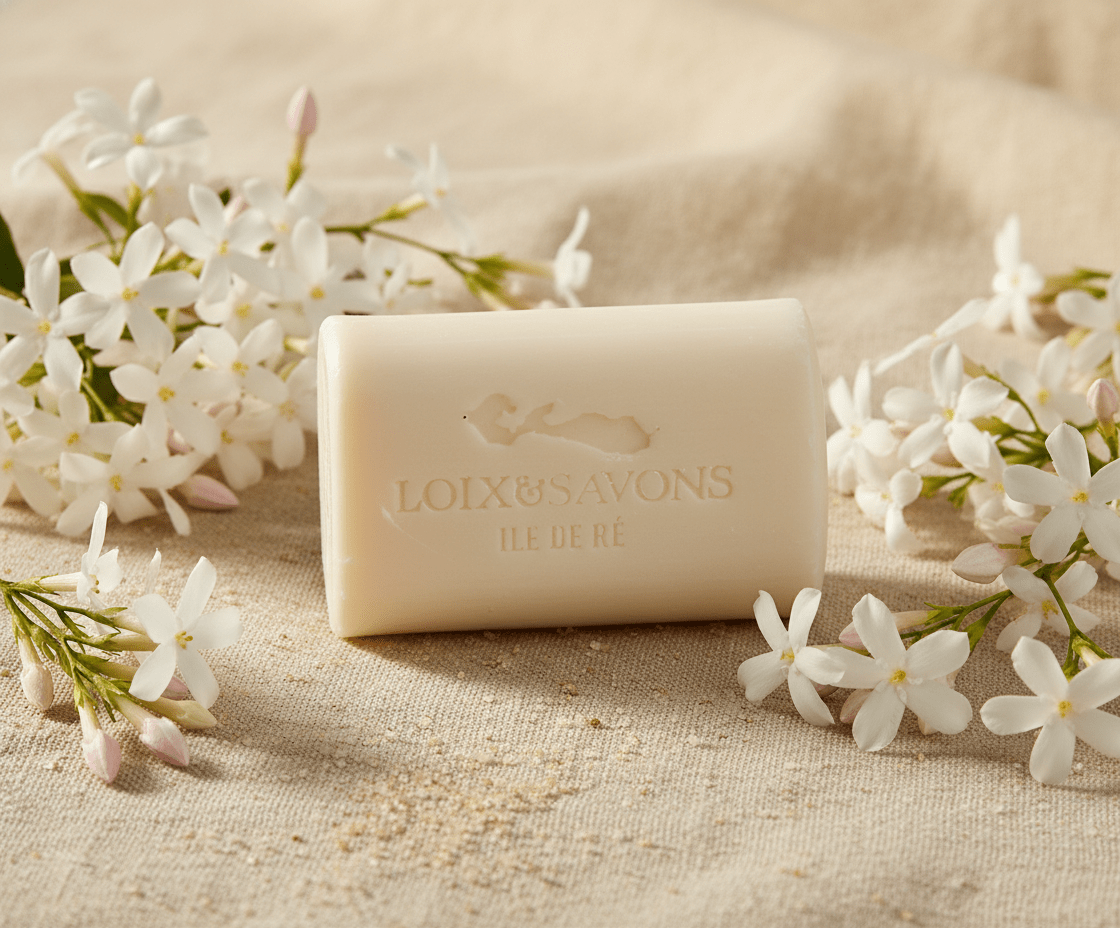 Savon artisanal surgras au parfum envoûtant de Jasmin