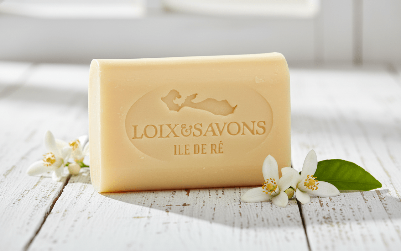 Savon artisanal surgras 100g au parfum de fleur d'oranger