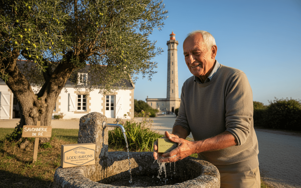 Mains lavées en douceur avec notre savon à l'huile d'olive
