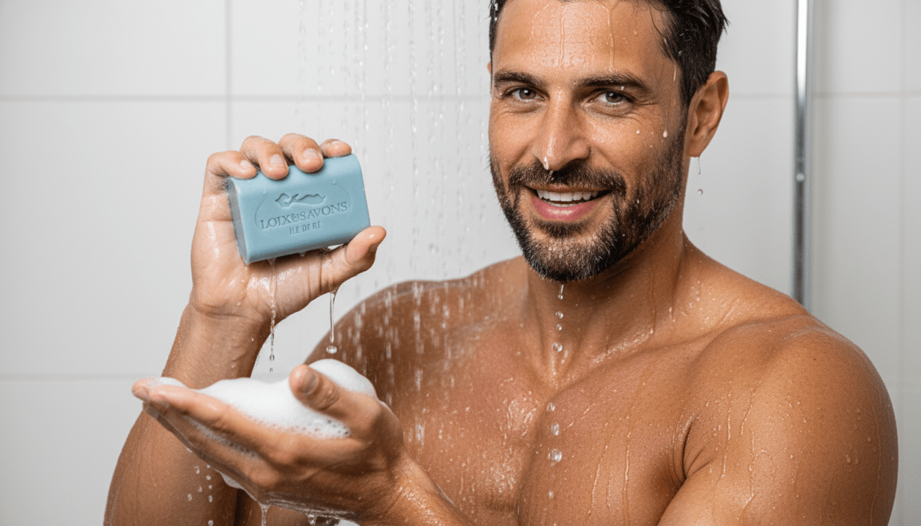 Savonnette senteur fraîche océan pour la douche